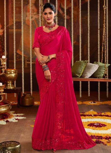 Pink Colour Sulakshmi Celebration New Latest Designer Dola Silk Heavy Exclusive Festive Wear Saree Collection 7601